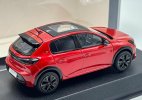 Red 1:43 Scale NOREV Diecast Peugeot 208 GT Pack Model