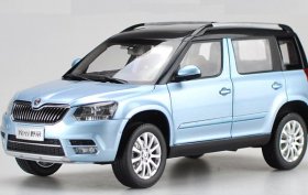 1:18 Scale Orange / Blue Diecast Skoda Yeti Model