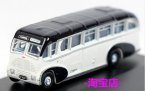 White Mini Scale Oxford Die-Cast Burlingham Sunsaloon Bus Model