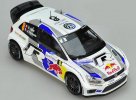 White 1:18 Scale NO.8 NOREV Diecast VW Polo R WRC Model