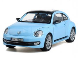 Blue /Red /Yellow /White /Pink 1:24 Diecast VW New Beetle Model