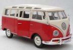 1:25 Green/ Red / Blue Maisto Volkswagen Van Samba Bus Model