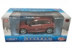 Welly 1:24 Scale Silver / Red Diecast Volvo C30 Model