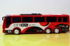 1:24 Large Scale Plastics Red / Blue Kids City Bus Toy