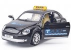 Kids 1:28 Scale Diecast VW New Beetle Taxi Toy