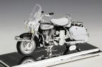 White 1:18 Diecast Harley Davidson 1966 FLH Electra Glide Model