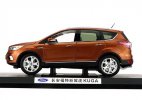 White / Brown 1:18 Scale Diecast 2017 Ford Kuga SUV Model