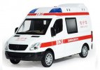 1:32 White-Red Diecast Mercedes Benz Sprinter Ambulance Toy