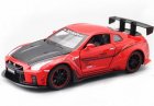 Black / White / Red 1:32 Scale Kids Diecast Nissan GT-R R35 Toy