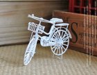 Mini Scale White Bicycle Model Decoration