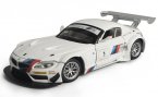 White 1:24 Scale Diecast BMW Z4 GT3 Model