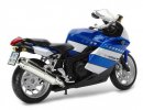 Silver / Blue / Yellow 1:12 Scale Diecast BMW K1200S Model