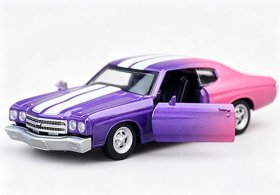 Purple /Silver 1:36 Kids Diecast 1970 Chevrolet Chevelle 454 Toy
