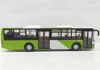 White-Green 1:64 Diecast King Long LQ6128GE3 City Bus Model