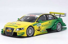 Yellow-Green Norev 1:18 Scale Diecast Audi A4 DTM Model