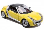 1:18 Scale Yellow Bburago Diecast Mercedes-Benz Smart Model