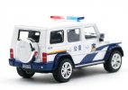 1:64 Scale White Police Diecast 2016 BAIC ORV BJ80 SUV Model