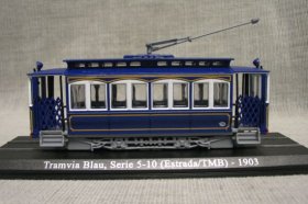 Blue Atlas 1:87 Tramvia Blau Serie 5-10 Estrada/TMB Tram Model