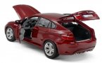 Wine Red / Black 1:18 Scale Bburago Diecast BMW X6 M Model