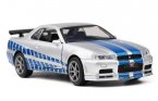 Kids 1:36 Scale Diecast Nissan Skyline GT-R R34 Toy