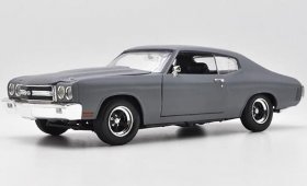 1:18 Red / Gray Diecast 1970 Chevrolet Chevelle SS 454 Model