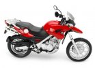 Silver / Black / Red 1:12 Diecast BMW F650GS Motorcycle Model