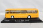 Yellow 1:72 Scale Atlas Diecast Ikarus 266 1972 Bus Model