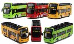 Kids 1:32 Red / Yellow / Green Sightseeing Double Decker Bus Toy