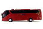 Red 1:42 Scale Die-Cast Scania Higer A90 Tour Bus Model