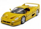 Red / Yellow 1:24 Scale Bburago Diecast Ferrari F50 Model