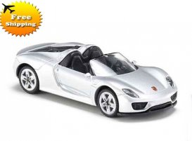 Kids Silver SIKU 1475 Diecast Porsche 918 Spyder Toy