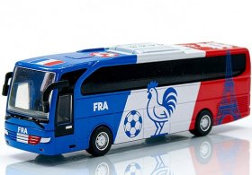 Kids France National Football Team Diecast Coach Bus Toy