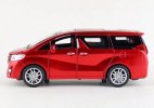 Kids Black / White / Red 1:32 Diecast Toyota Alphard MPV Toy