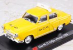 1:43 Scale Yellow Diecast 1956 Volga GAZ M-21 Taxi Model