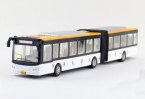 Long Size Kids White / Red / Yellow Articulated BeiJing City Bus