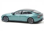 Silver / Green 1:64 Scale Diecast Xpeng P7i Model
