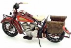 1:6 Scale Brown Vintage Tinplate 1936 Indian Motorcycle Model