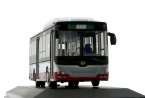 1:64 Scale Gray-Red Diecast HuangHai Beijing City Bus Model