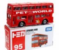 1:130 Scale TOMY NO.95 Red Die-cast Double Decker London Bus Toy