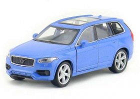 1:36 Scale Kids White / Blue Welly Diecast Volvo XC90 Toy