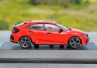 1:43 Scale Red / Black Diecast 2021 Honda Civic Hatchback Model