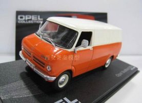 1:43 Scale Orange IXO Diecast Opel Bedford Blitz Van Model