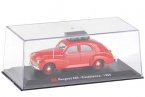 1:43 Scale Red Diecast 1960 Peugeot 203 Casablanca Taxi Toy