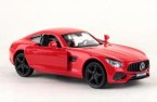 Kids 1:36 Red / Yellow Diecast Mercedes Benz AMG GTS Car Toy