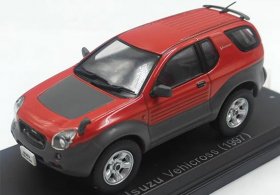 Red-Black 1:43 Scale NOREV Diecast 1997 Isuzu Vehicross Model