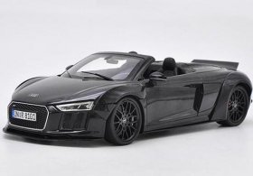 Black 1:18 Scale Diecast Audi R8 Spyder Model