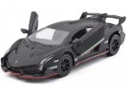 1:36 Black /Wine Red / Orange / Gray Diecast Lamborghini Veneno