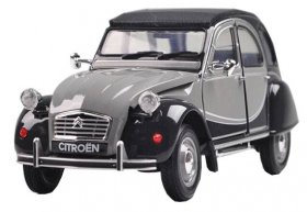 Gray 1:24 Sale Welly Diecast Citroen 2CV 6 Charleston Model