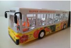 Long Size Plastic White-Blue / White-Yellow Articulated City Bus