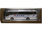 White 1:43 Scale ShouQi Painting Diecast VOLVO 9300 Bus Model